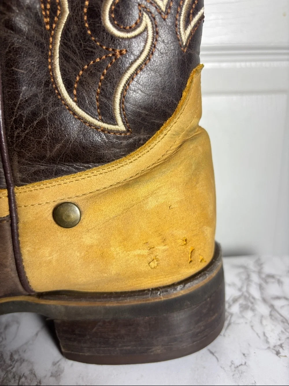 Joe’s Exclusive MEN'S VE030 TORITO LEATHER SQUARE TOE COWBOY BOOT - Picture 4 of 8